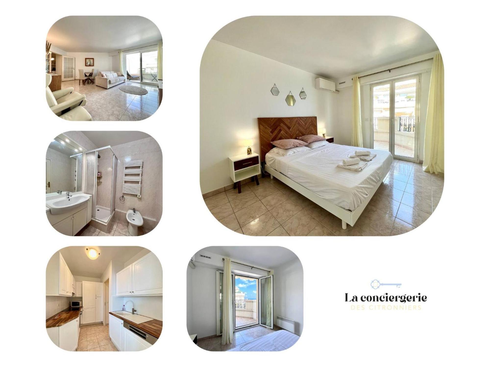'Le Victoria Beach' Vue Mer Plein Centre, Spacieux Ментона Экстерьер фото